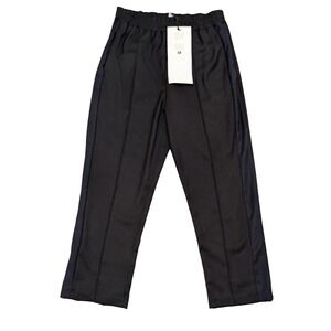 Made in Italy Black Pants Women's Medium Straight Leg‎ Elastic Waist NWT